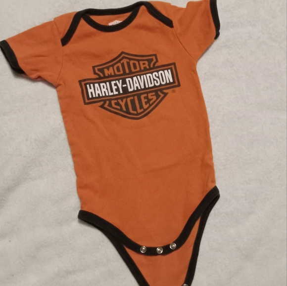 Harley Davidson 18M Bottom Snap Onsie - Picture 2 of 5